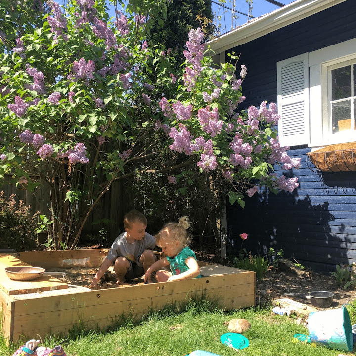 kids playing in sandbox