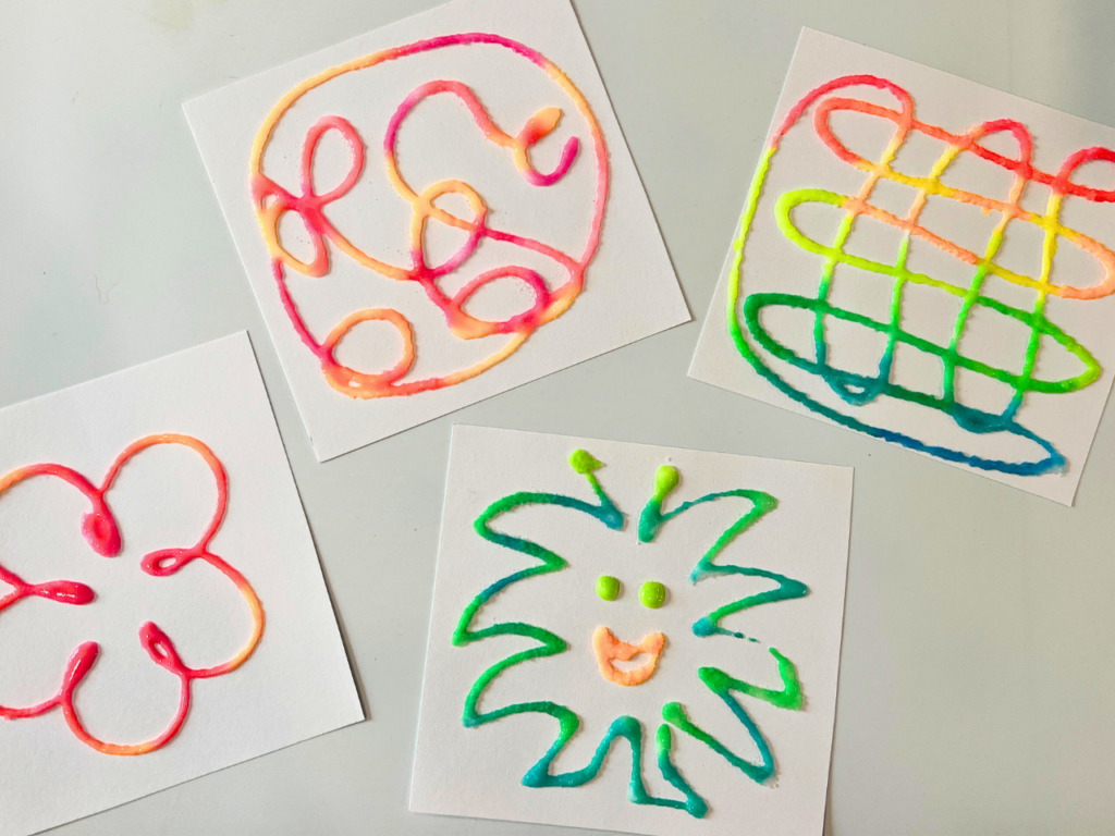 raised salt paintings